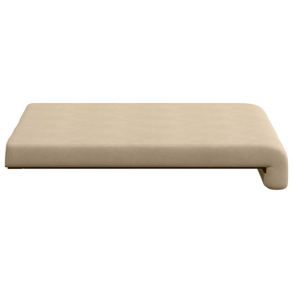 vidaXL Bench Cushion 2 pcs Microfiber Cream Depth 35 cm