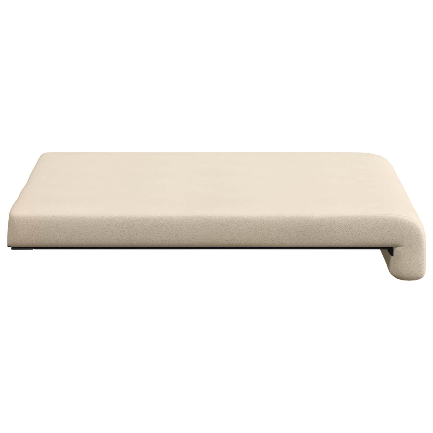 vidaXL Bench Cushion 2 pcs Microfiber Beige Depth 35 cm