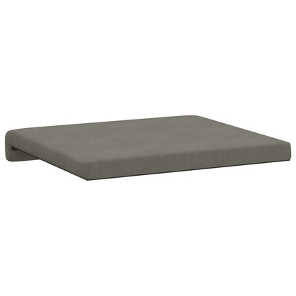 vidaXL Bench Cushion 2 pcs Corduroy Light Grey Depth 35 cm