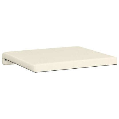 vidaXL Bench Cushion 2 pcs Corduroy Cream Depth 35 cm