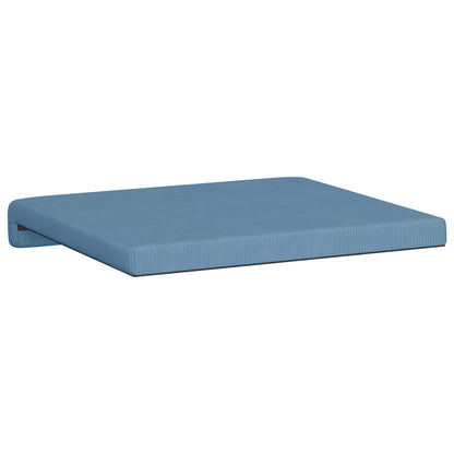 vidaXL Bench Cushion 2 pcs Corduroy Blue Depth 35 cm