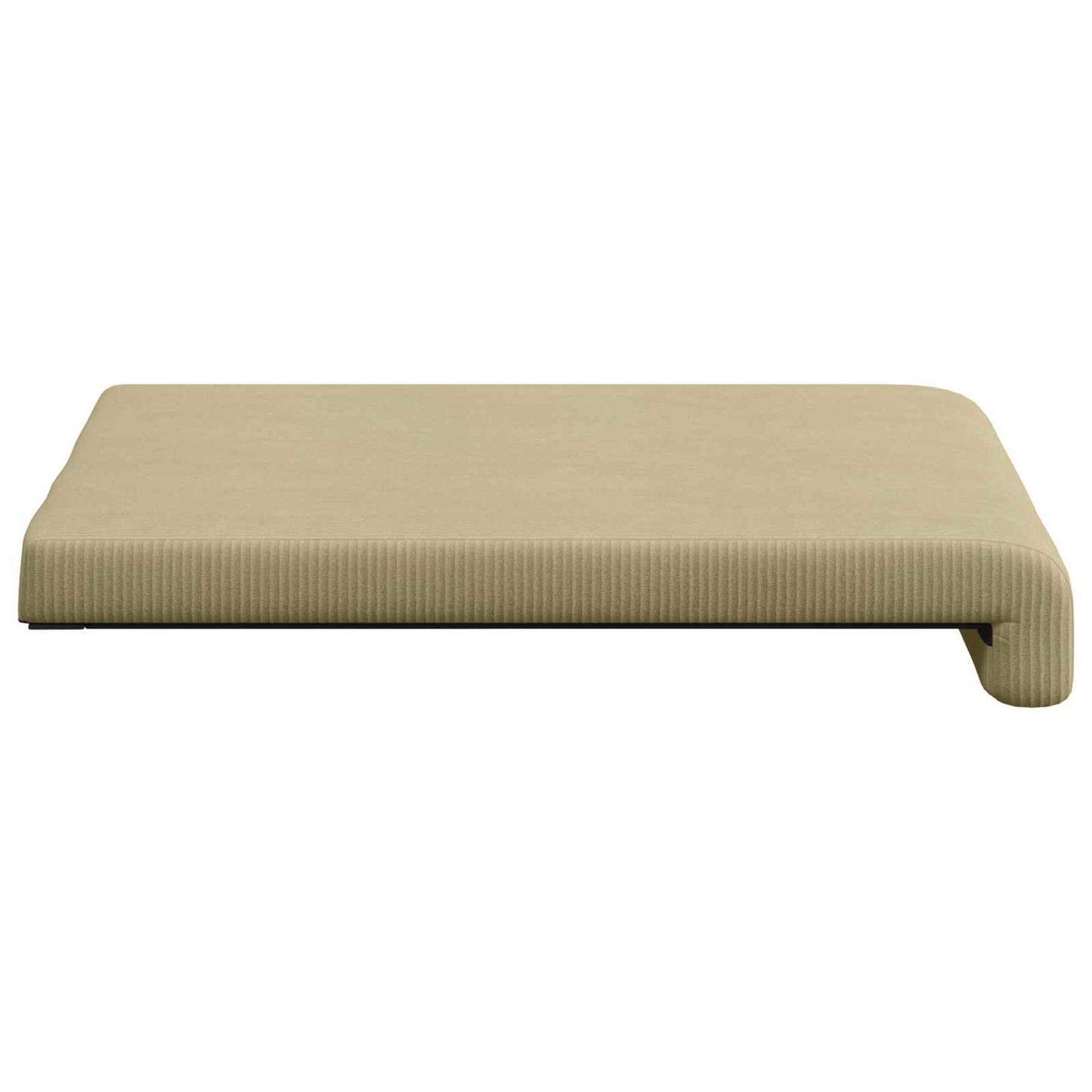 vidaXL Bench Cushion 2 pcs Corduroy Grey Green Depth 35 cm