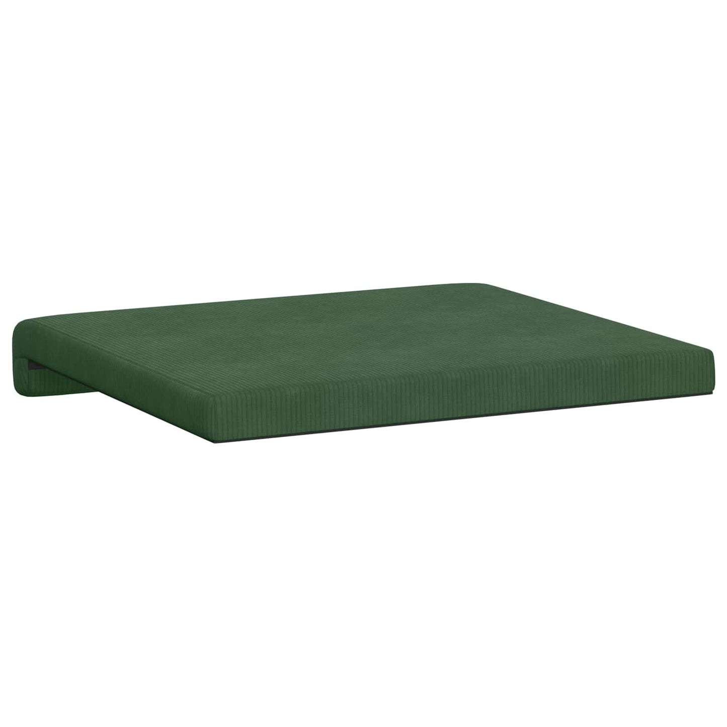 vidaXL Bench Cushion 2 pcs Corduroy Dark Green Depth 35 cm