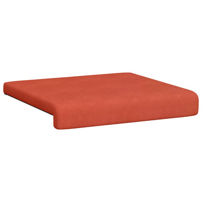 vidaXL Bench Cushion 2 pcs Corduroy Red Orange Depth 35 cm