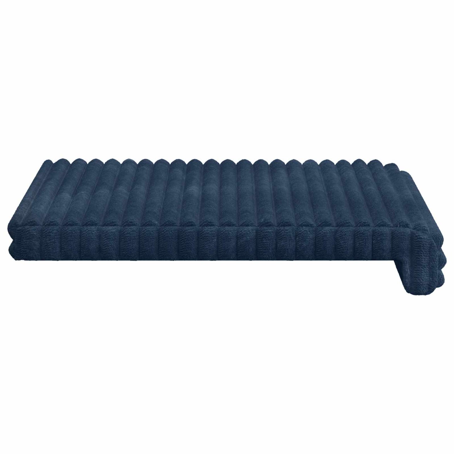vidaXL Bench Cushion 2 pcs Plush Corduroy Navy Blue Depth 35 cm