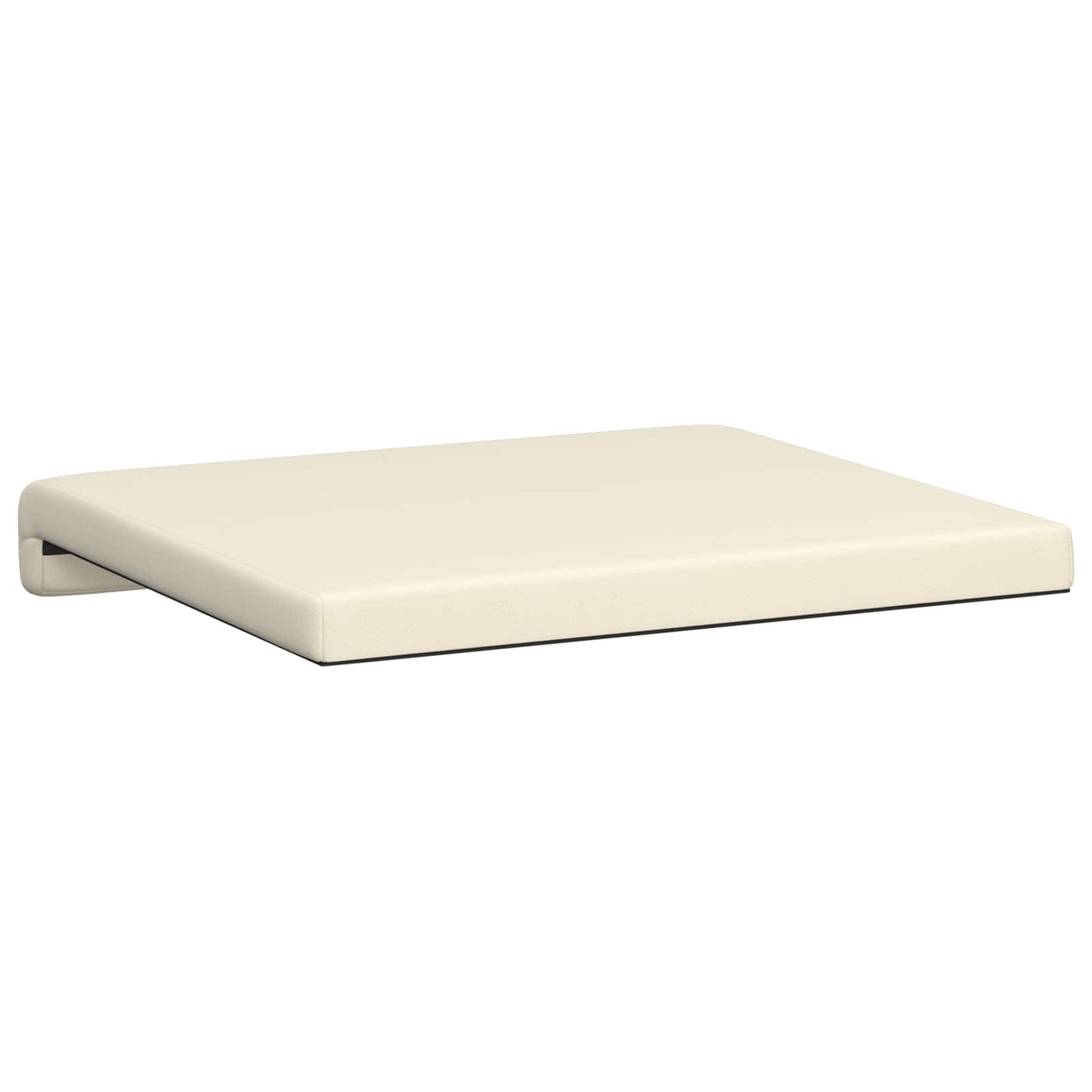 vidaXL Bench Cushion 2 pcs Textured Velvet Cream Depth 35 cm
