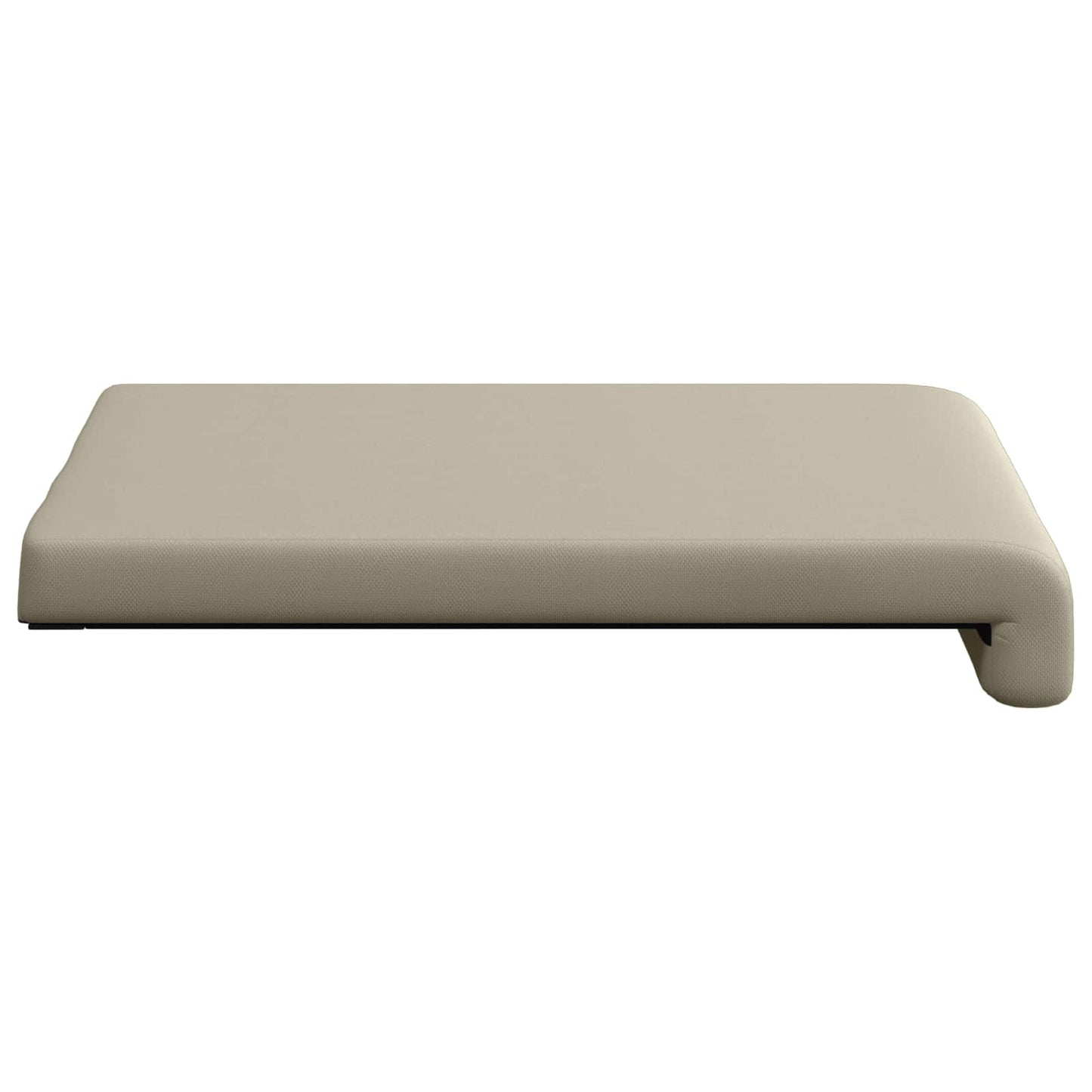 vidaXL Bench Cushion 2 pcs Textured Velvet Sand Depth 35 cm