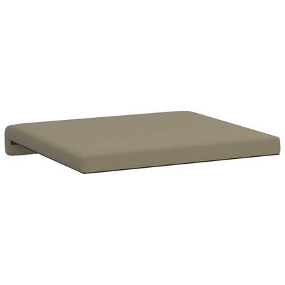 vidaXL Bench Cushion 2 pcs Textured Velvet Khaki Depth 35 cm