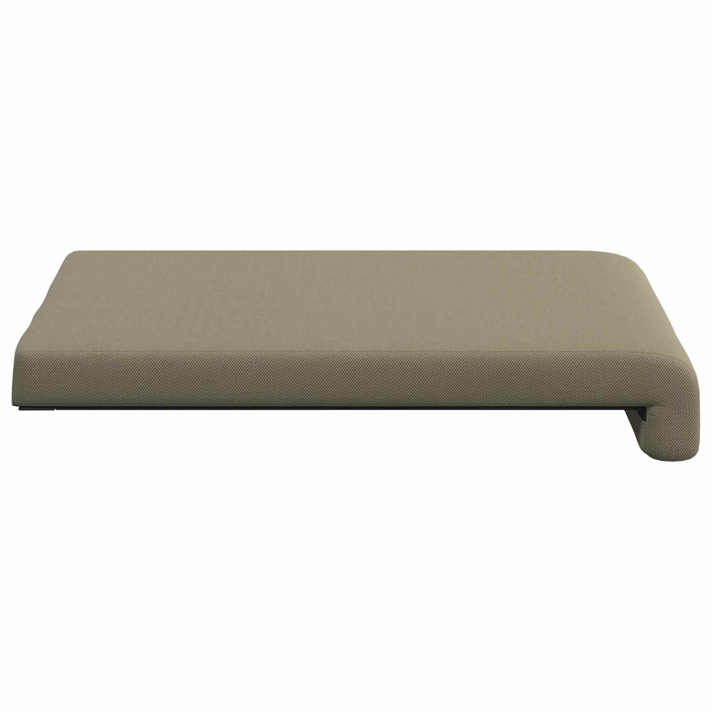 vidaXL Bench Cushion 2 pcs Textured Velvet Khaki Depth 35 cm