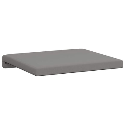vidaXL Bench Cushion 2 pcs Textured Velvet Dark Grey Depth 35 cm