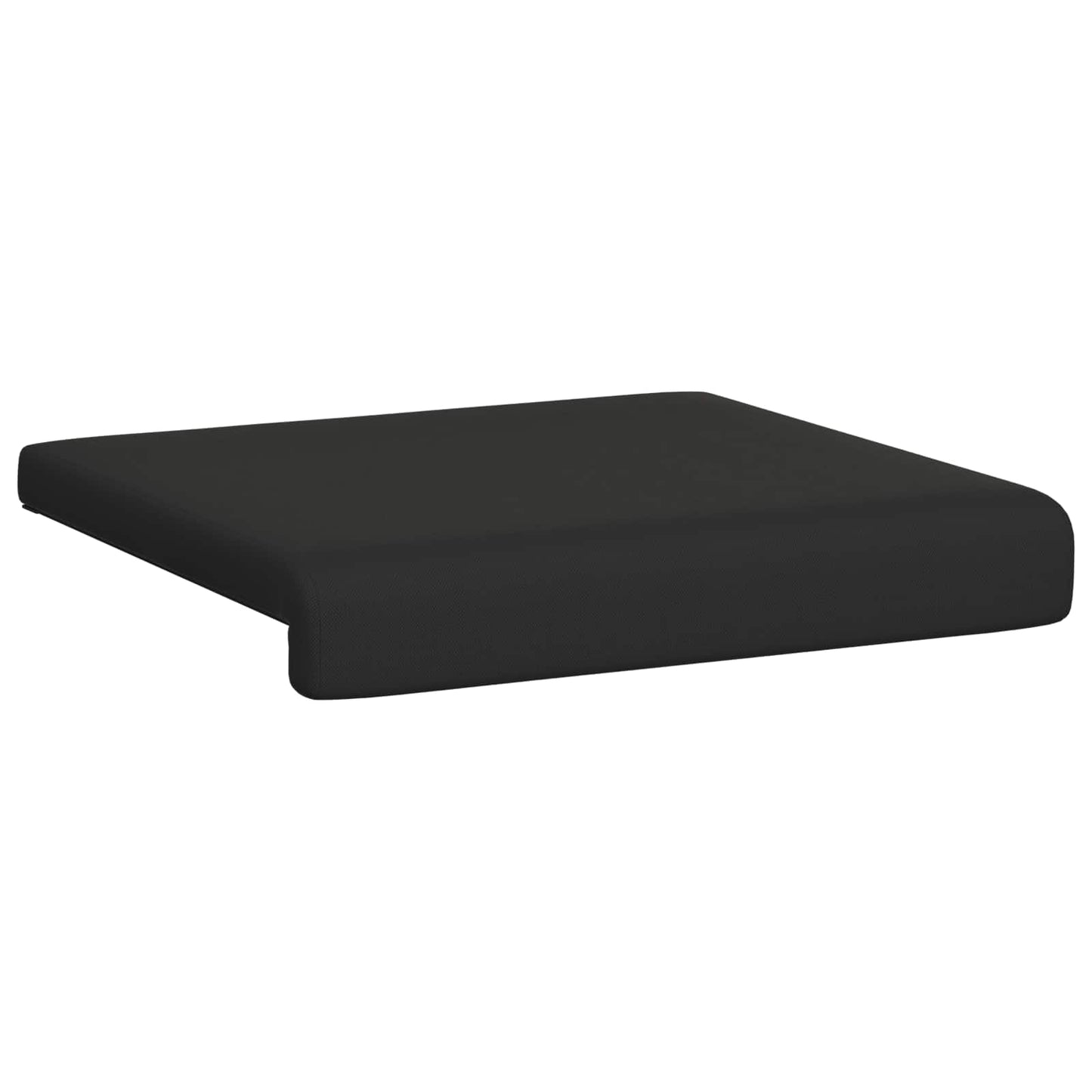 vidaXL Bench Cushion 2 pcs Textured Velvet Black Depth 35 cm
