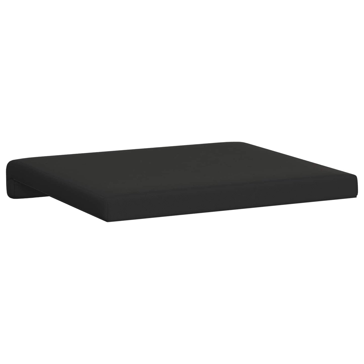 vidaXL Bench Cushion 2 pcs Textured Velvet Black Depth 35 cm