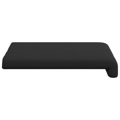 vidaXL Bench Cushion 2 pcs Textured Velvet Black Depth 35 cm