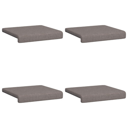 vidaXL Bench Cushion 4 pcs Fabric Taupe Depth 35 cm