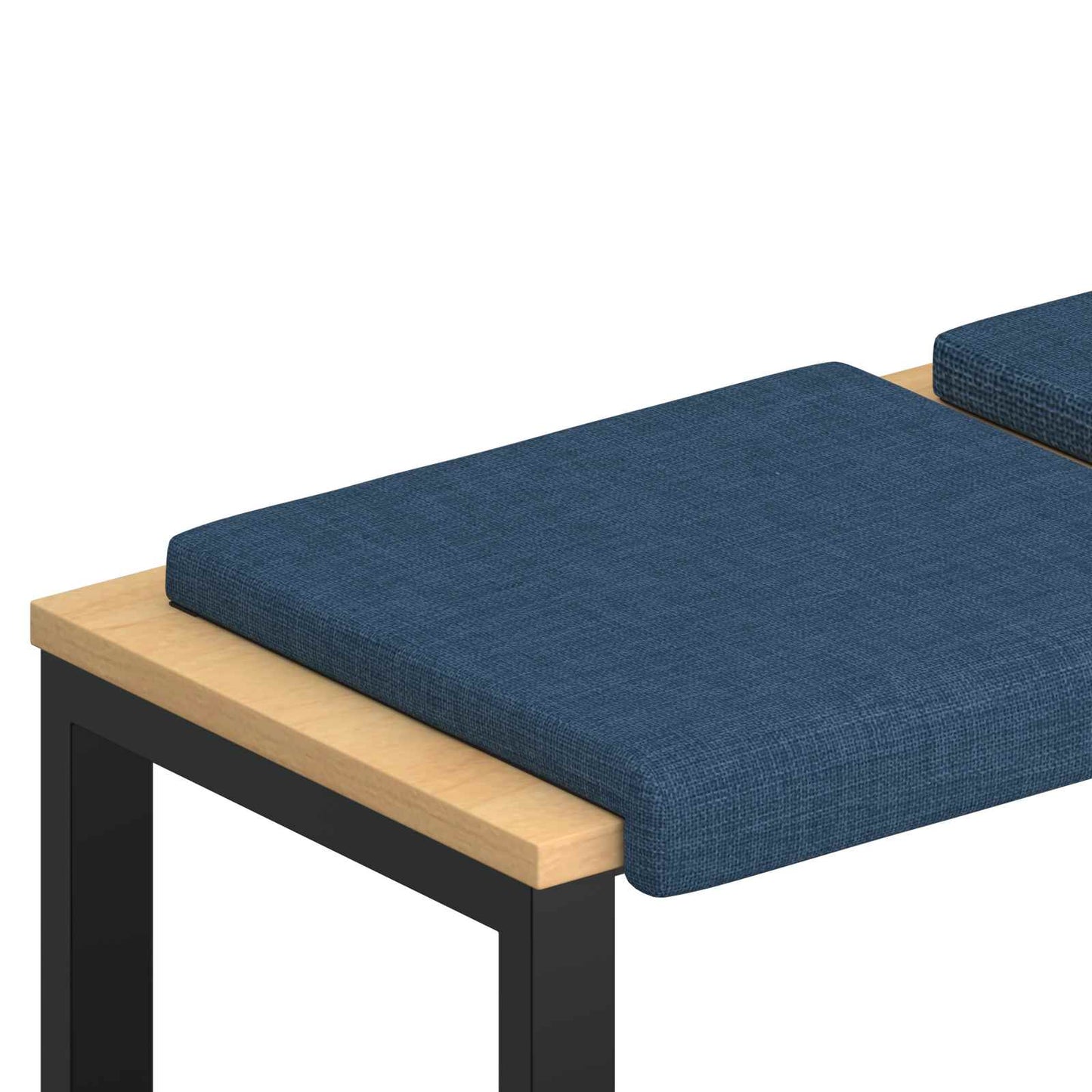 vidaXL Bench Cushion 4 pcs Fabric Blue Depth 35 cm