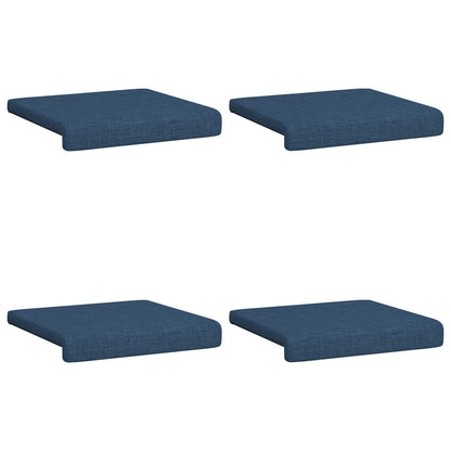 vidaXL Bench Cushion 4 pcs Fabric Blue Depth 35 cm