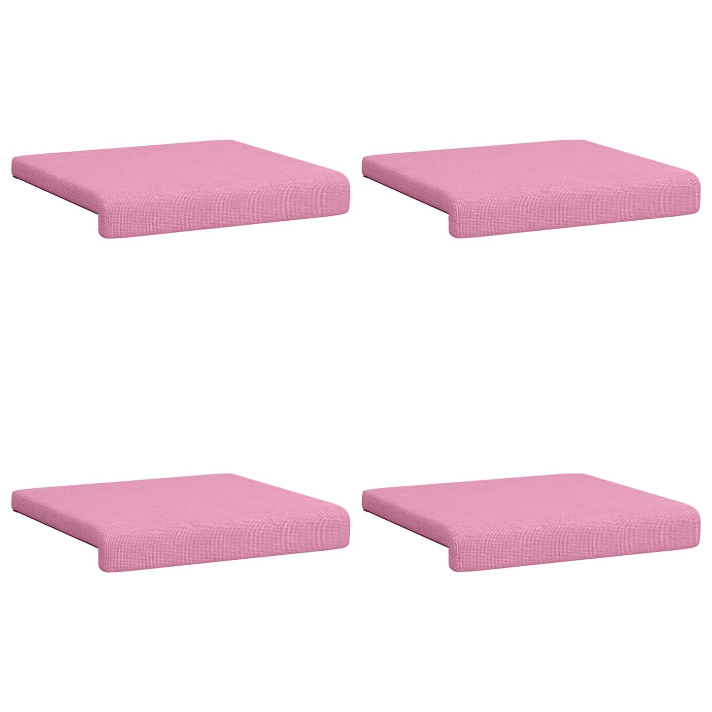 vidaXL Bench Cushion 4 pcs Fabric Pink Depth 35 cm
