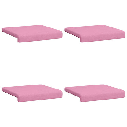 vidaXL Bench Cushion 4 pcs Fabric Pink Depth 35 cm