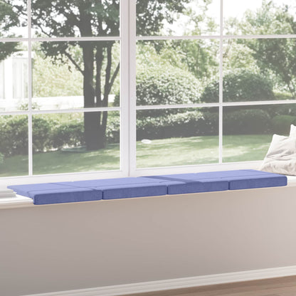 vidaXL Bench Cushion 4 pcs Fabric Jeans Blue Depth 35 cm
