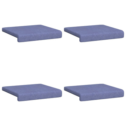 vidaXL Bench Cushion 4 pcs Fabric Jeans Blue Depth 35 cm