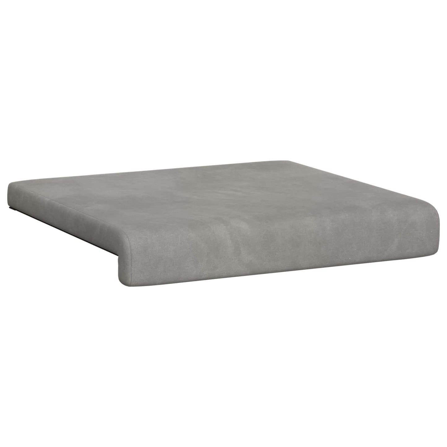vidaXL Bench Cushion 4 pcs Velvet Light Grey Depth 35 cm