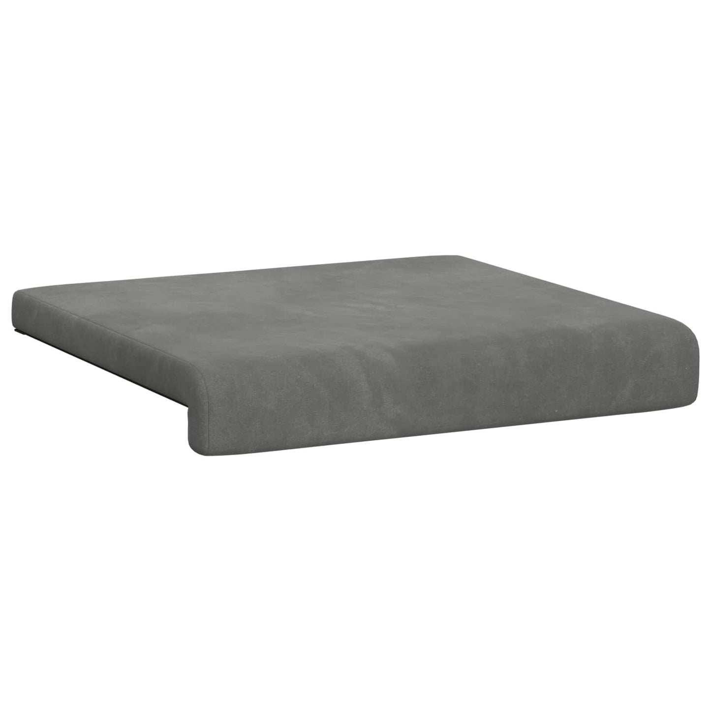 vidaXL Bench Cushion 4 pcs Velvet Dark Grey Depth 35 cm