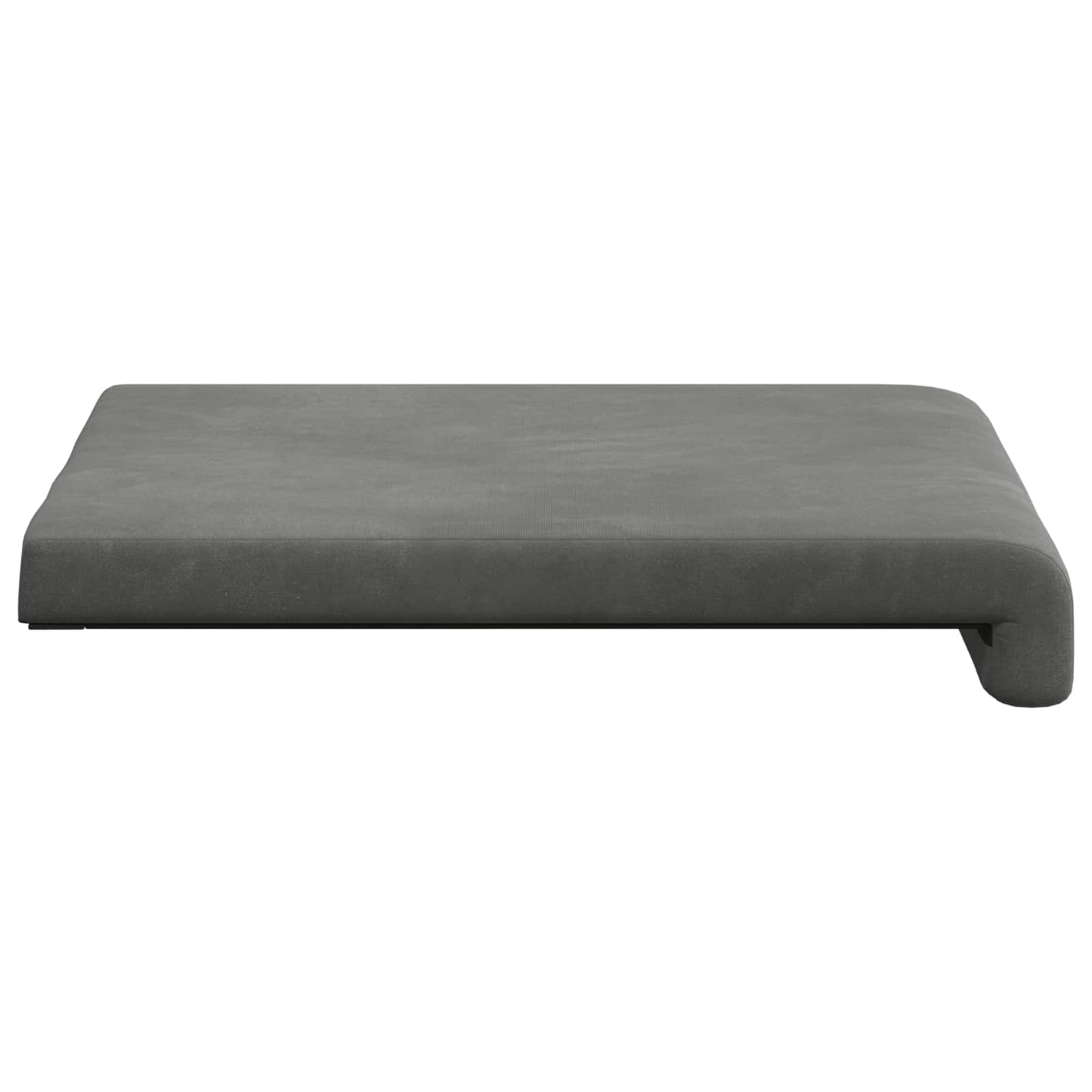 vidaXL Bench Cushion 4 pcs Velvet Dark Grey Depth 35 cm