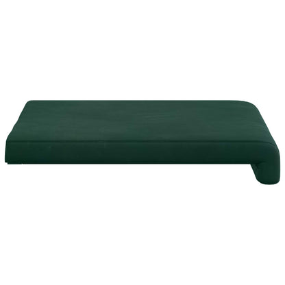vidaXL Bench Cushion 4 pcs Velvet Dark Green Depth 35 cm