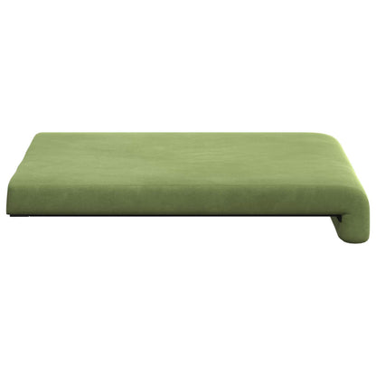 vidaXL Bench Cushion 4 pcs Velvet Light Green Depth 35 cm