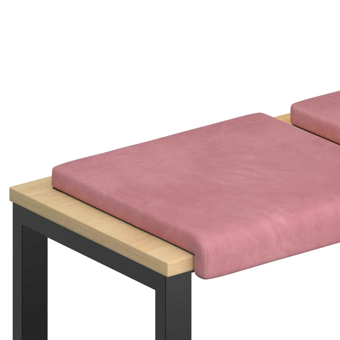 vidaXL Bench Cushion 4 pcs Velvet Pink Depth 35 cm
