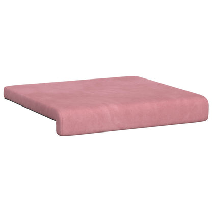 vidaXL Bench Cushion 4 pcs Velvet Pink Depth 35 cm