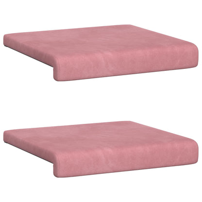 vidaXL Bench Cushion 4 pcs Velvet Pink Depth 35 cm