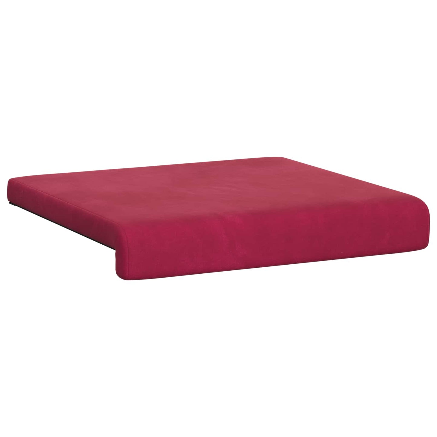vidaXL Bench Cushion 4 pcs Velvet Wine Red Depth 35 cm