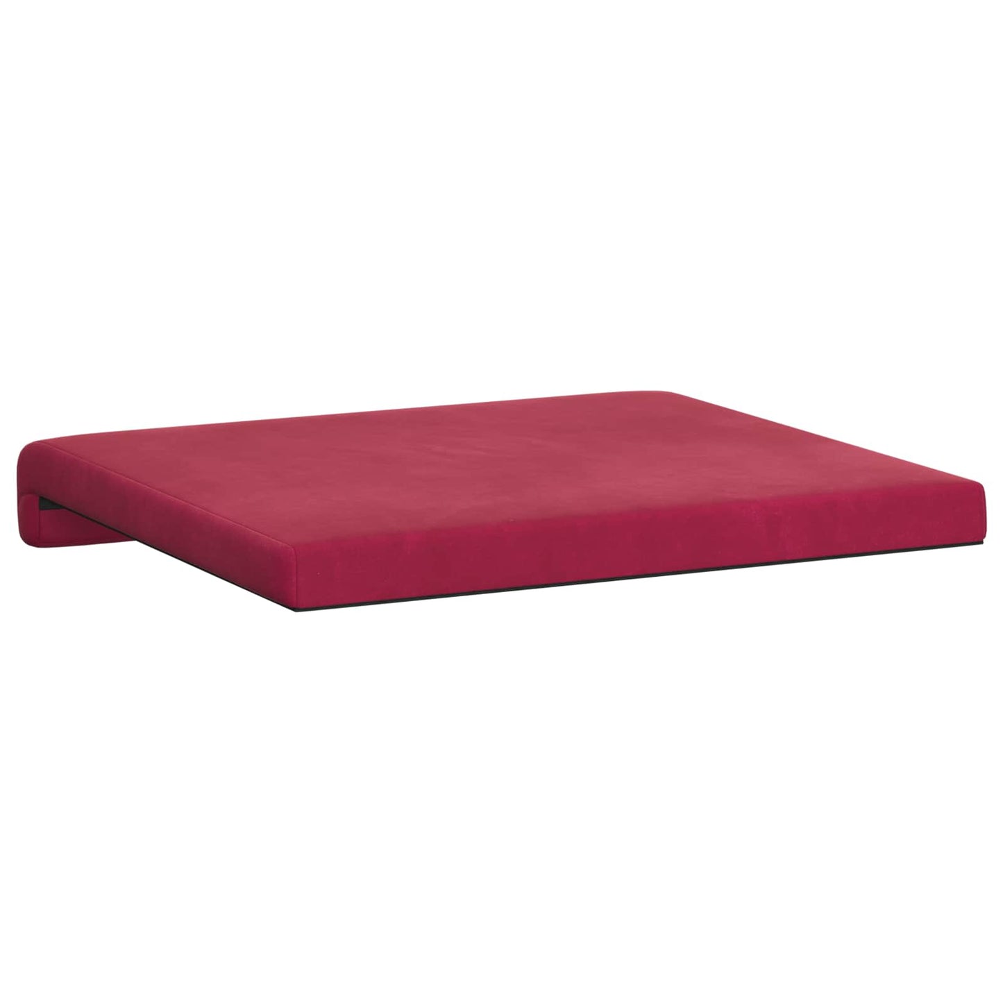 vidaXL Bench Cushion 4 pcs Velvet Wine Red Depth 35 cm