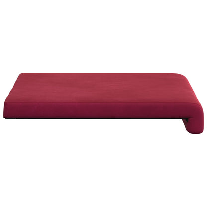 vidaXL Bench Cushion 4 pcs Velvet Wine Red Depth 35 cm