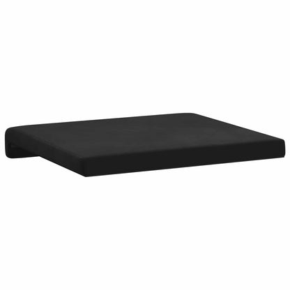 vidaXL Bench Cushion 4 pcs Velvet Black Depth 35 cm