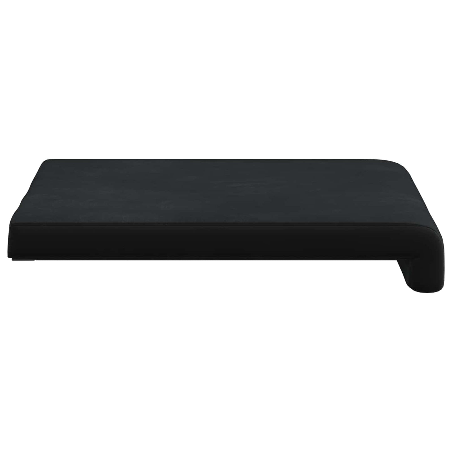 vidaXL Bench Cushion 4 pcs Velvet Black Depth 35 cm