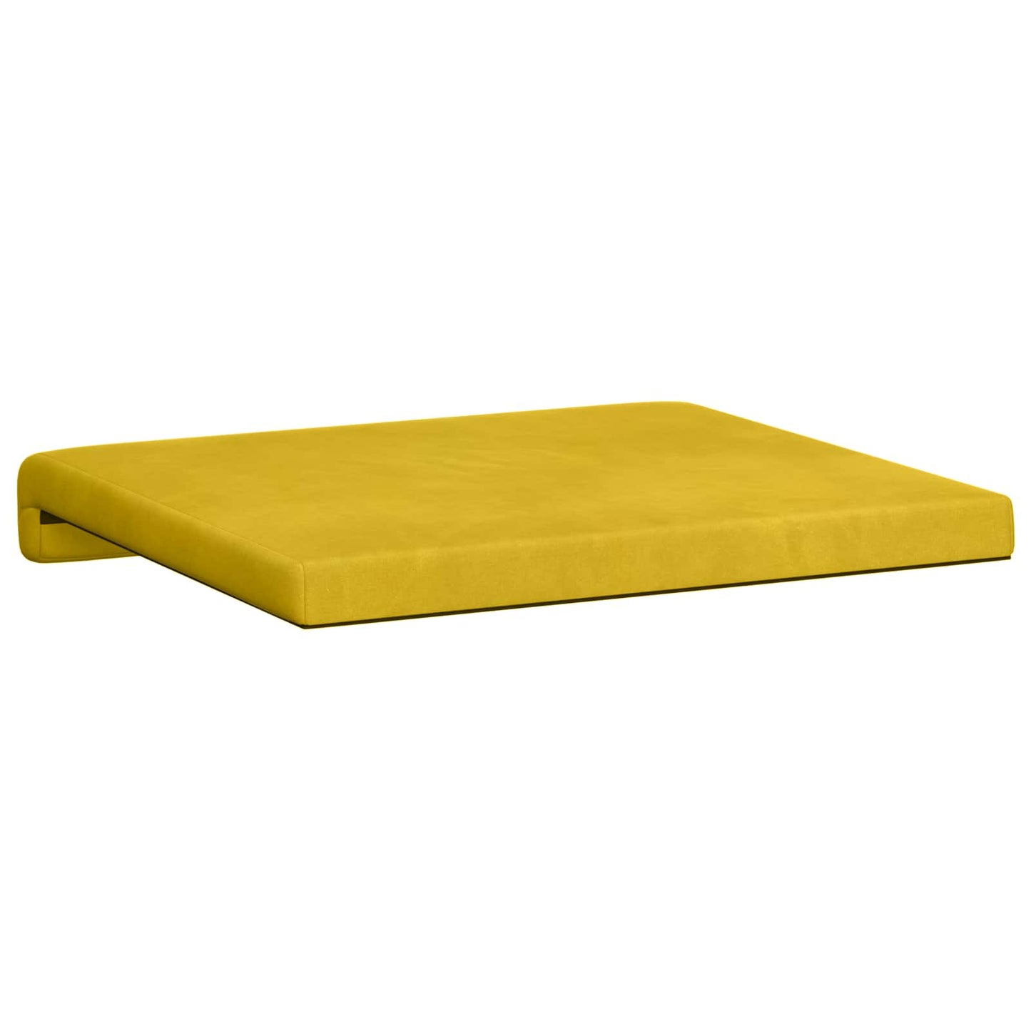 vidaXL Bench Cushion 4 pcs Velvet Yellow Depth 35 cm