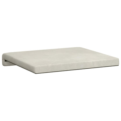 vidaXL Bench Cushion 4 pcs Velvet Cream Depth 35 cm