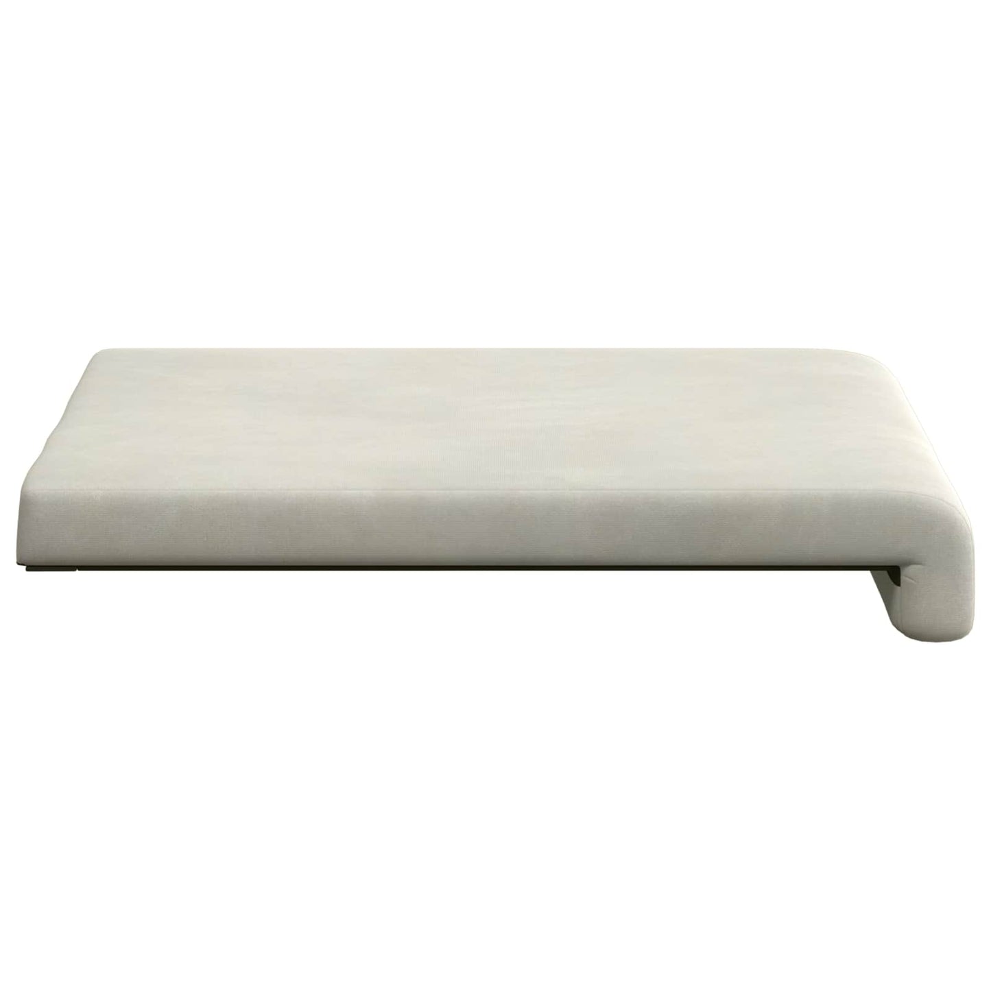 vidaXL Bench Cushion 4 pcs Velvet Cream Depth 35 cm
