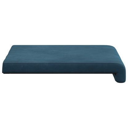 vidaXL Bench Cushion 4 pcs Velvet Blue Depth 35 cm