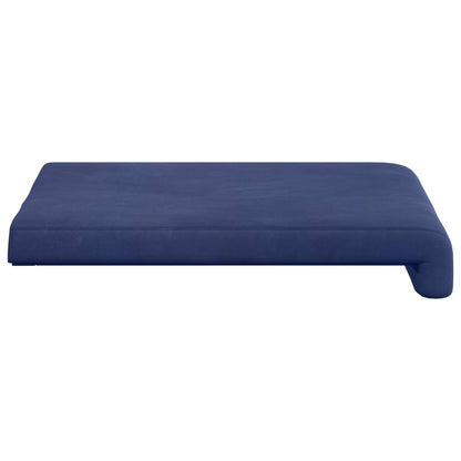 vidaXL Bench Cushion 4 pcs Velvet Police Blue Depth 35 cm