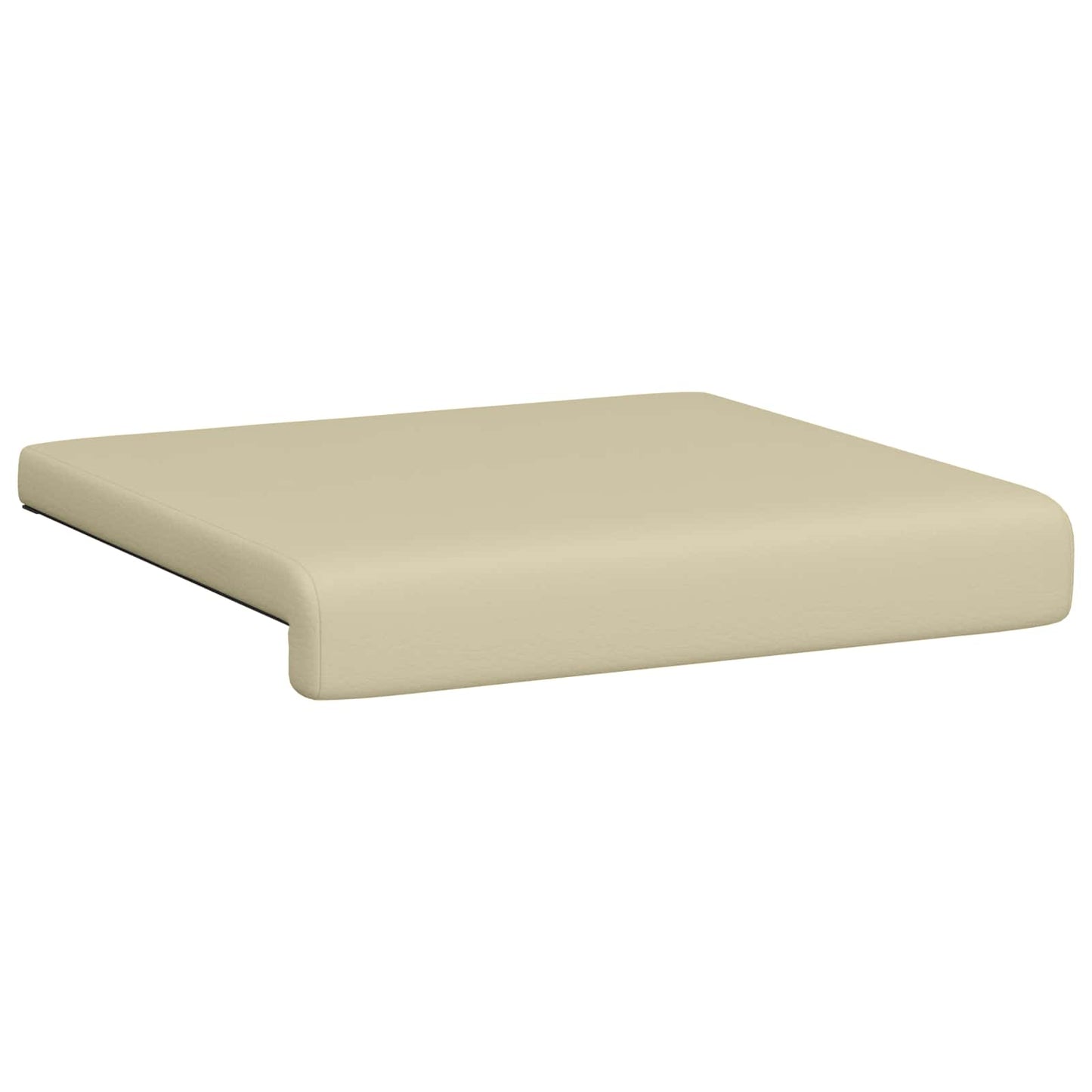 vidaXL Bench Cushion 4 pcs Faux Leather Cream Depth 35 cm