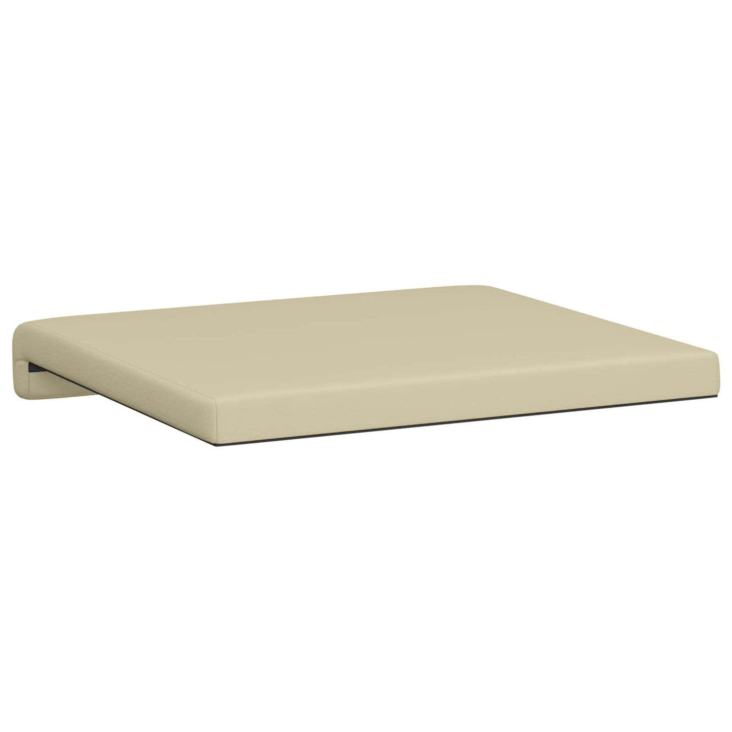 vidaXL Bench Cushion 4 pcs Faux Leather Cream Depth 35 cm