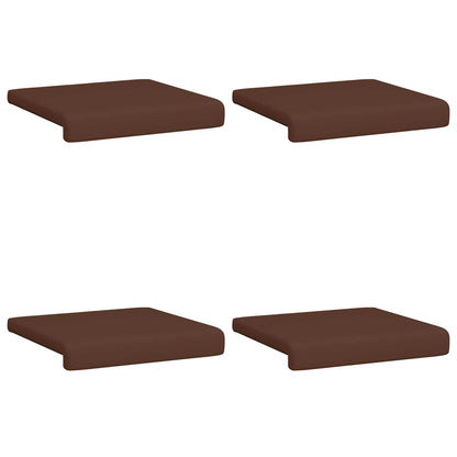 vidaXL Bench Cushion 4 pcs Faux Leather Brown Depth 35 cm