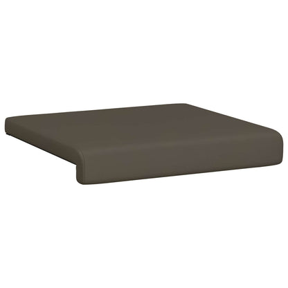 vidaXL Bench Cushion 4 pcs Faux Leather Grey Depth 35 cm