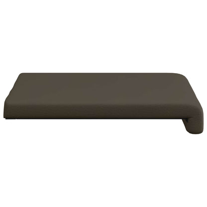 vidaXL Bench Cushion 4 pcs Faux Leather Grey Depth 35 cm