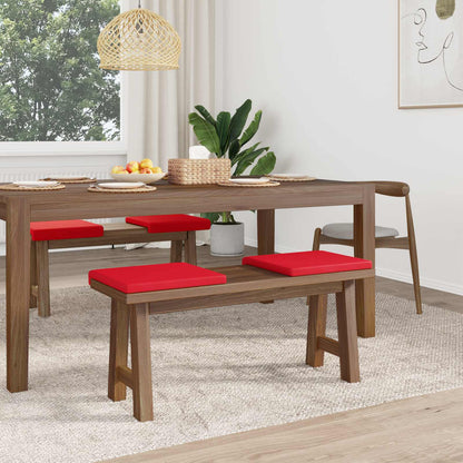 vidaXL Bench Cushion 4 pcs Faux Leather Red Depth 35 cm