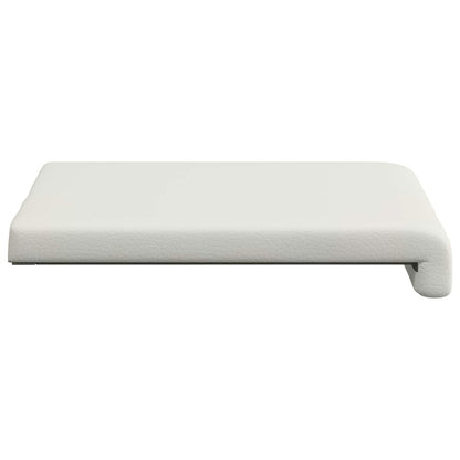 vidaXL Bench Cushion 4 pcs Faux Leather White Depth 35 cm