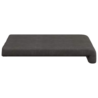 vidaXL Bench Cushion 4 pcs Faux Leather Black Depth 35 cm